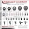 Service Caster 3.5'' Gray Poly Wheel Swivel Top Plate Caster Set with 2 Posi Brakes, 4PK SCC-20S3514-PPUB-2-PLB-2 - alternate 4